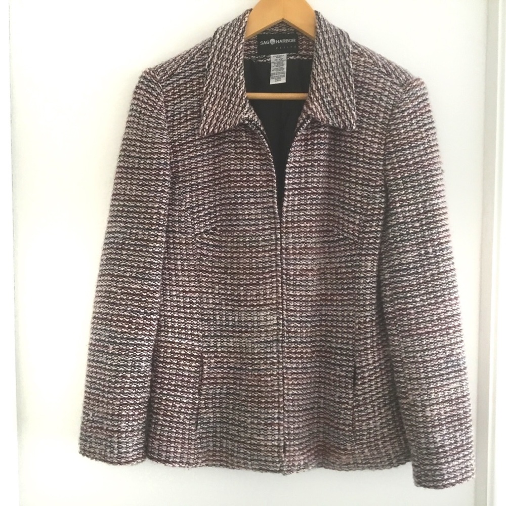Sag Harbour | Women’s blazer, Jacket, Vintage, Size 10p, soft multicolou…